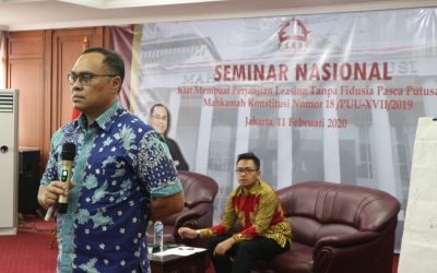 Seminar Nasional PAHKI Pasca Putusan MK Tentang Leasing, Hikmahanto Menawarkan Perjanjian Tanpa Jaminan Fidusia